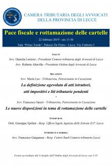 Convegno - Studio Legale Tributario Leo Convegno - Studio Legale Tributario Leo